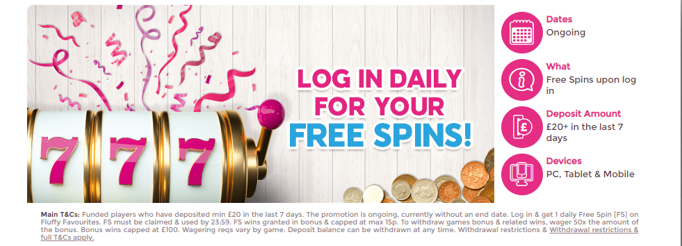 888Ladies Promos and Bonuses