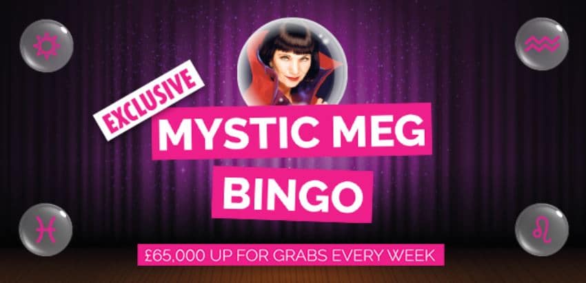 play mystic meg bingo at fabulous bingo